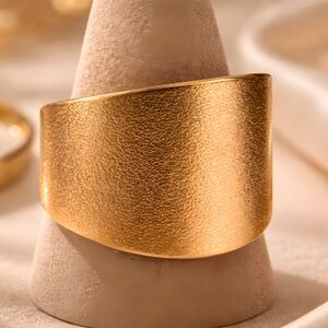 Tiny Wide Band Copper Pinkie Ring